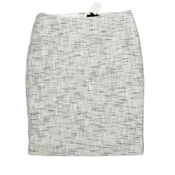 NWT Ann Taylor White & Blue Woven Skirt, Size 12 – Workwear or Casual Summer - Picture 9 of 9